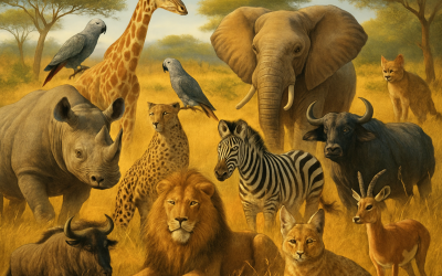 Les 14 espèces animales menacées de la savane