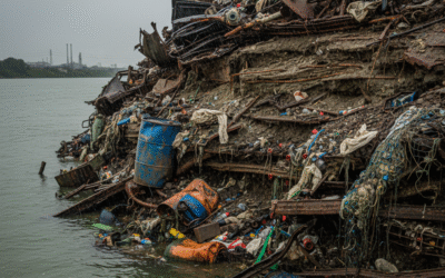En zones inondables, des milliers de décharges oubliées émergent à nouveau